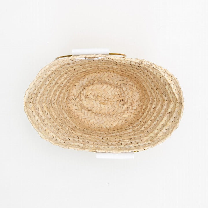 Round handle basket M Black