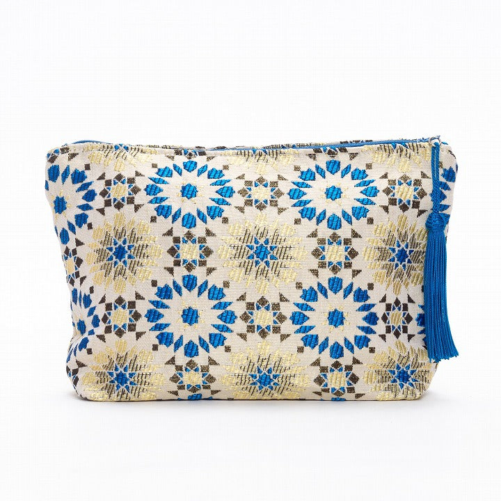 Arabesque pouch L Blue
