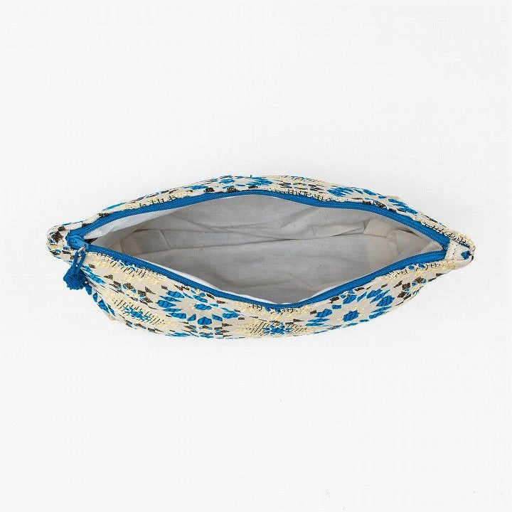 Arabesque pouch L Blue