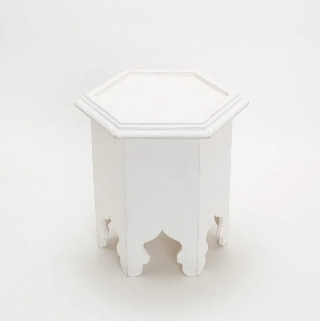 Hexagon mini table White