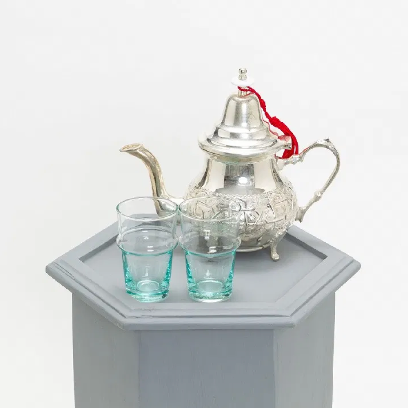 Hexagon mini table Gray