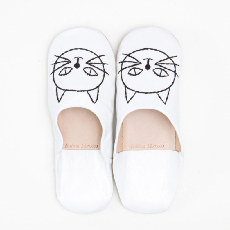 Cat babouche White x Black