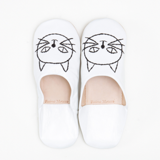 Cat babouche White x Black