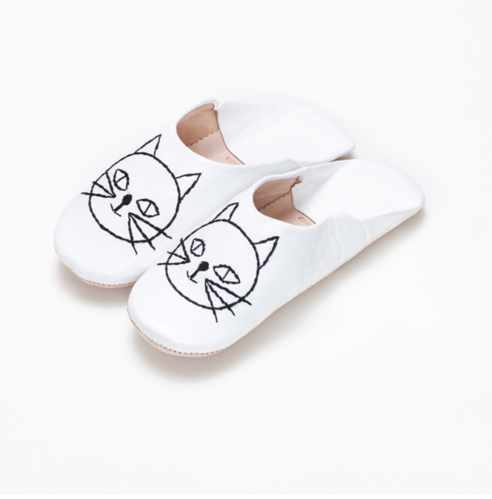 Cat babouche White x Black
