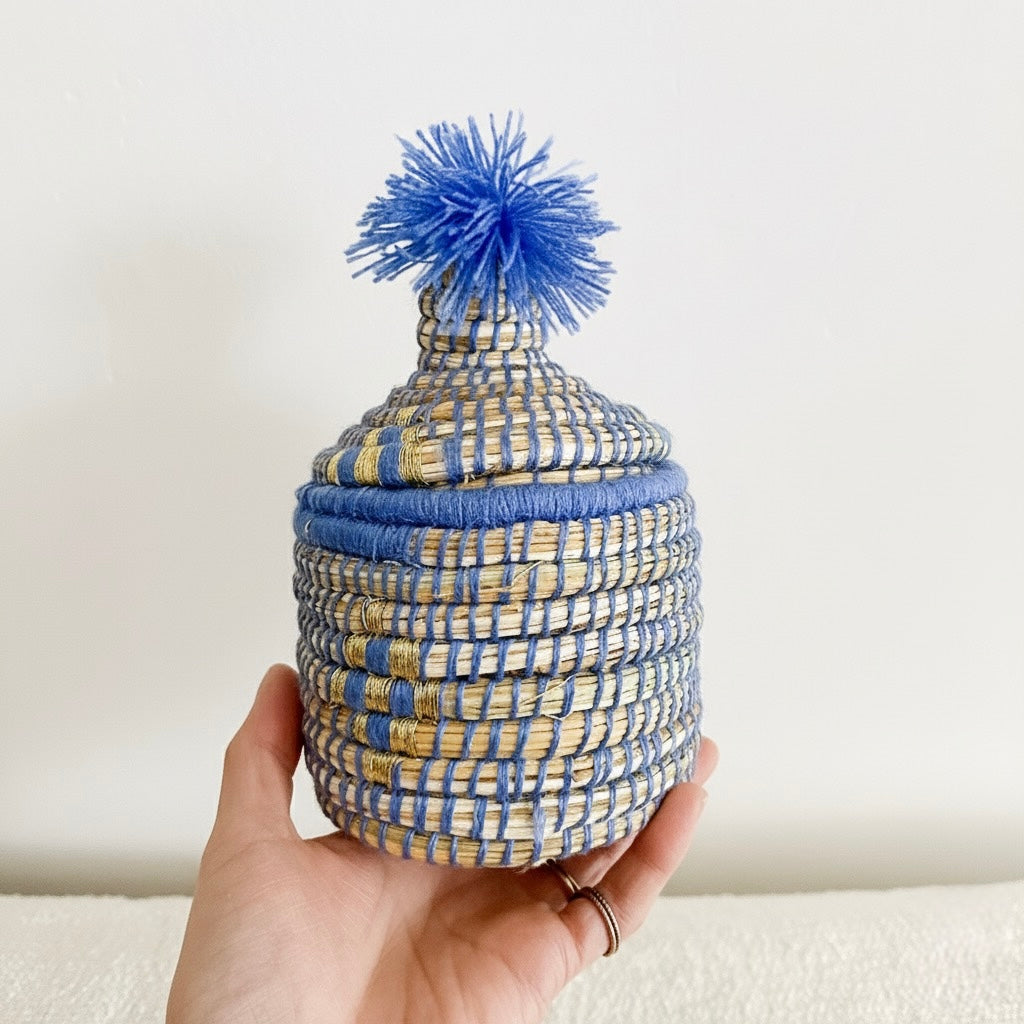 Decorative storage box Small Light blue